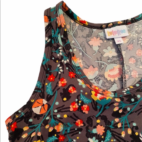 LuLaRoe Dani Maxi Dress Sleeveless Floral NWT - Picture 7 of 16